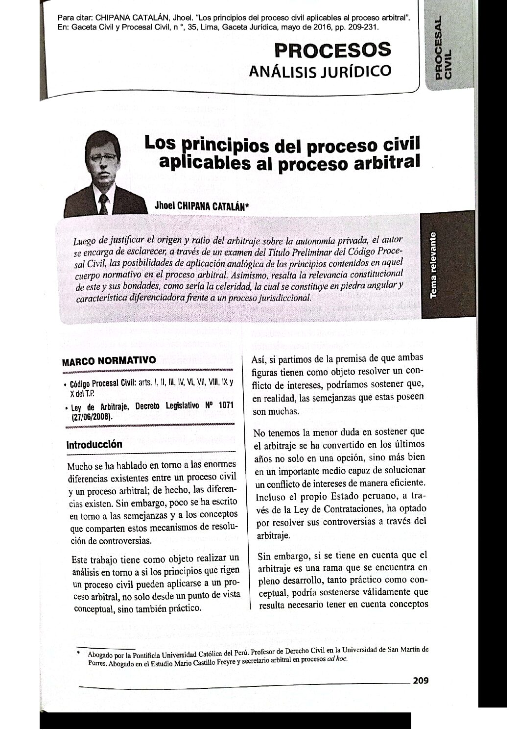 Lee más sobre el artículo Los principios del proceso civil aplicables al proceso arbitral